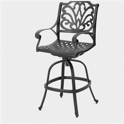 Cast Aluminium SWIVEL BAR STOOL