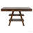 Walnut 2-Drawer Counter Height Table