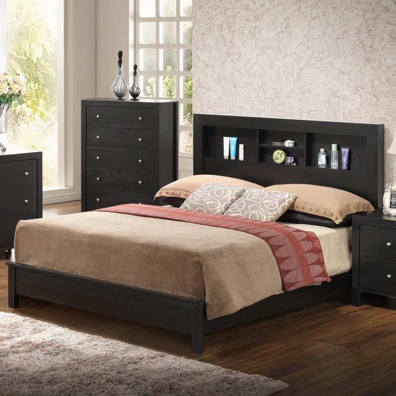 Elegant Black Full Bed For Versatile Spaces