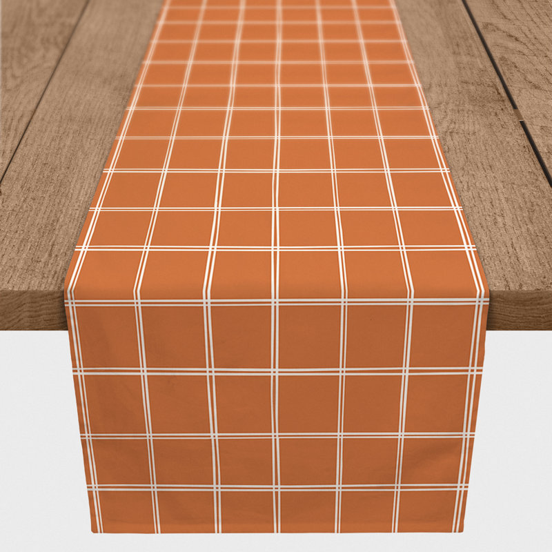 Chemin de table Canvar, 90 po x 16 po, Orange