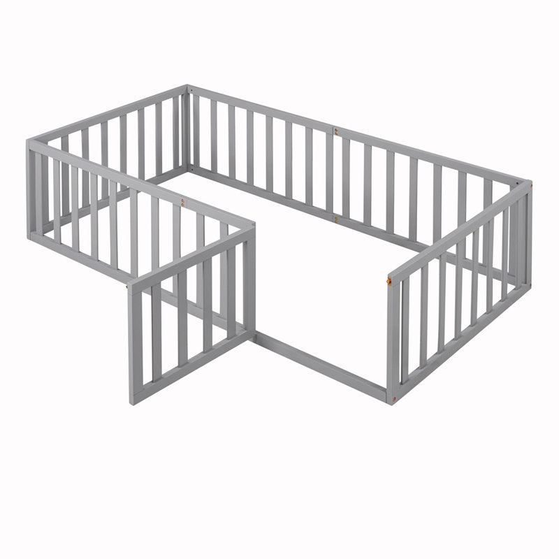 Ameshia Solid Wood Daybed, Gray, Twin