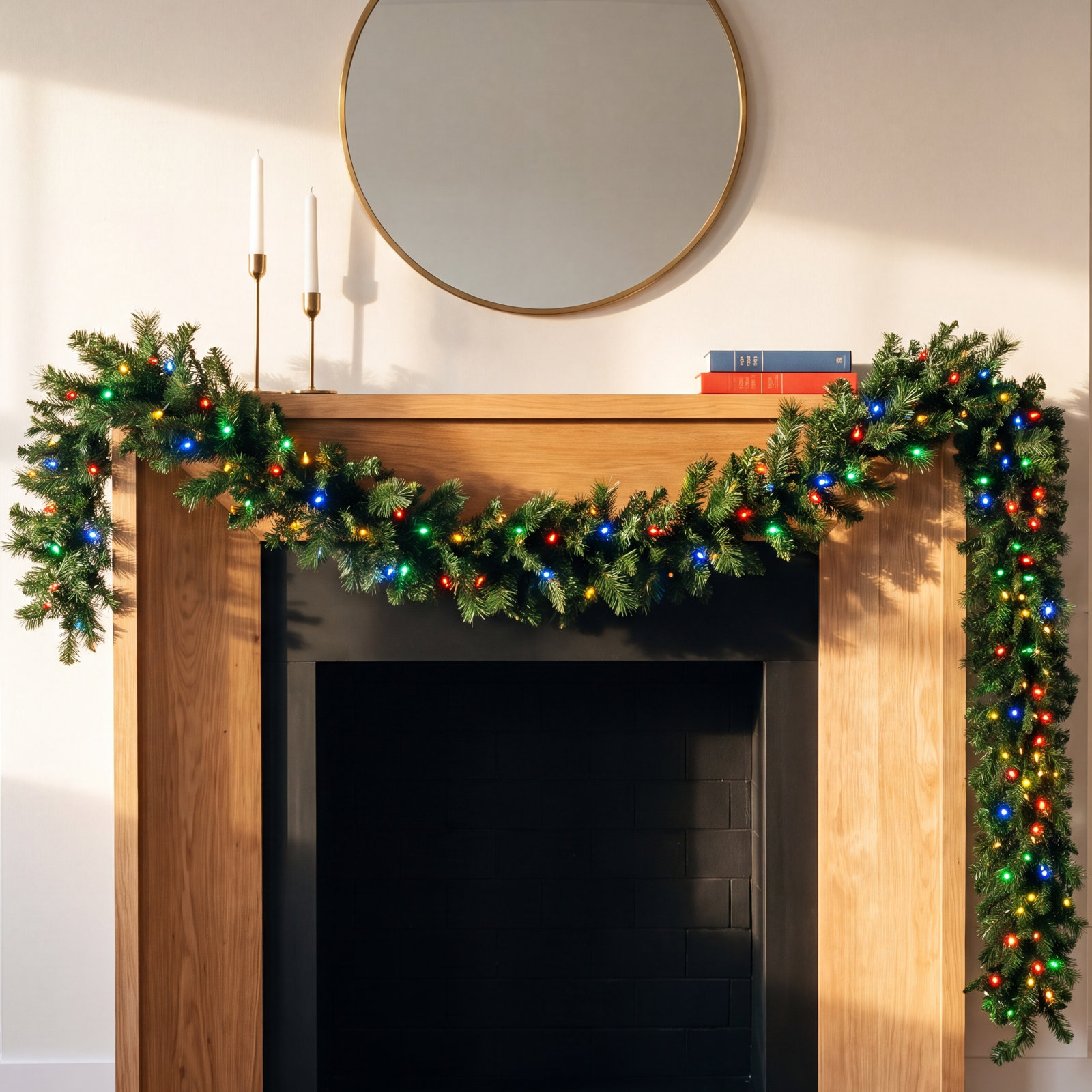 9'x14" LED New Zealand Pine Garland
