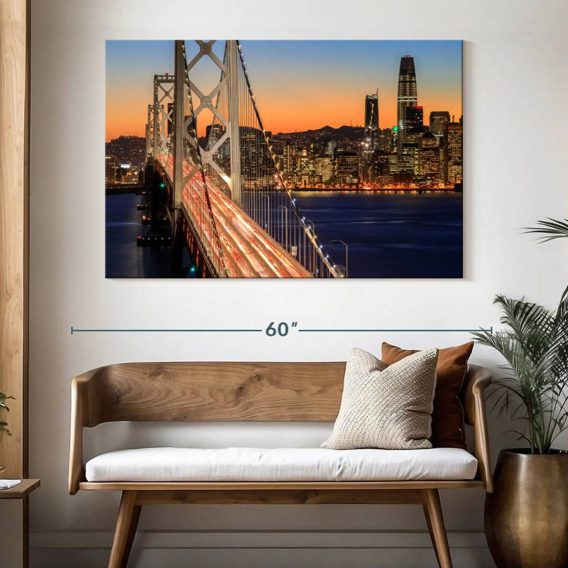 Lilie San Francisco By Nightfall, 34" H x 51" W