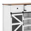 Buffet à portes coulissantes avec 3 tiroirs et tablettes réglables-120929869