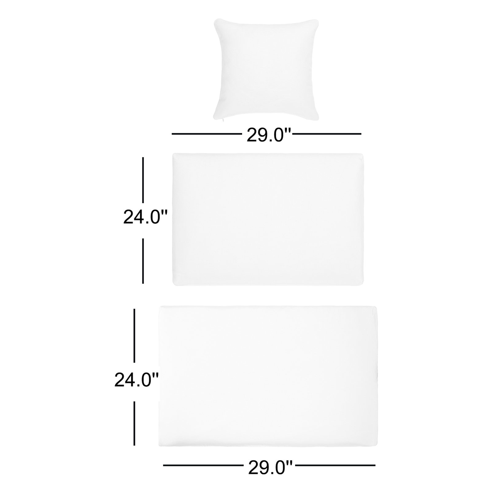 Melrose Outdoor Cushion Cover, White
