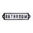 Cast Iron Bathroom Door Sign-529273671-529273669