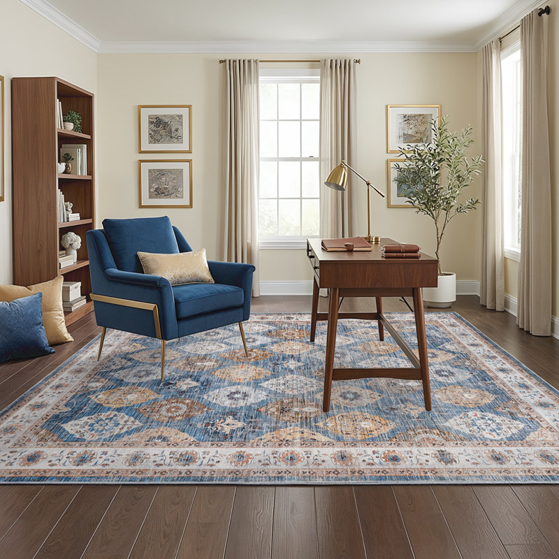 Washable Non-Slip Area Rug, Rectangle 8' x 10'