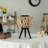 13.5'' H Solid Wood Floor Lantern