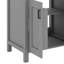 Ensemble de meuble-lavabo contemporain 48 po avec lavabo en céramique, unité de rangement avec tiroir rabattable et porte à deux niveaux-1295582094-1295582093