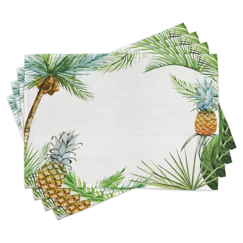 Ensemble de 8 napperons de style oriental East Urban Home