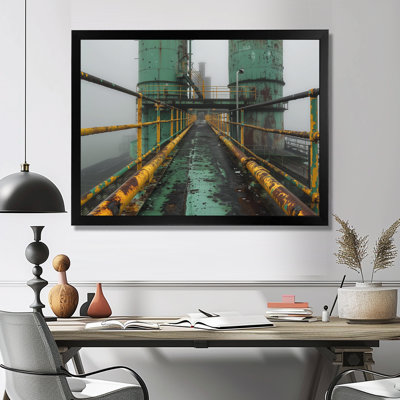 «Monocrhome», impression d'art mural gris et vert