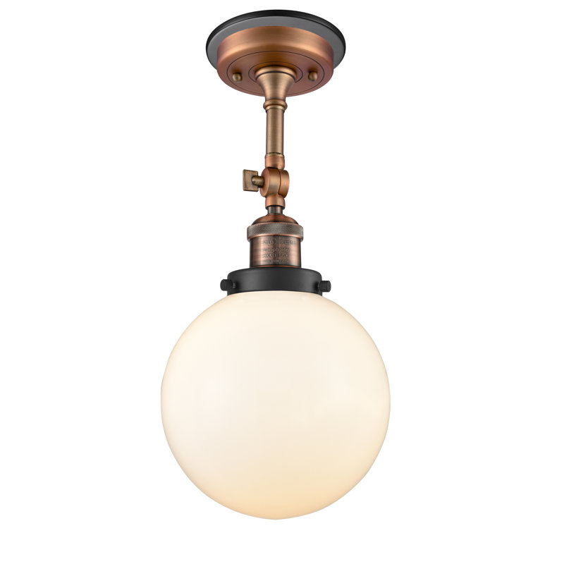Chippewa Glass Semi Flush Mount