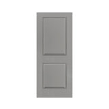 36 In. X 80 In. Light Grey Painted Finished Composite MDF 2 Panel Interior Barn Door Without Hardware Kit