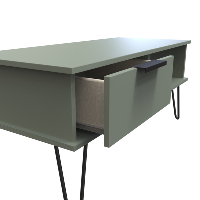 Suhanth 1 Drawer Coffee Table, Green