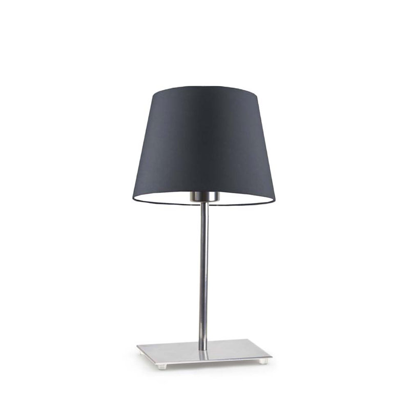 Asaun Metal Table Lamp, Chrome, Graphite