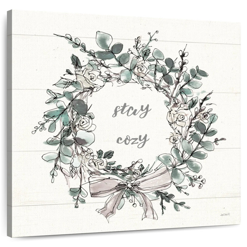 Modern Farmhouse Stay Cosy, H 16 po x l 16 po