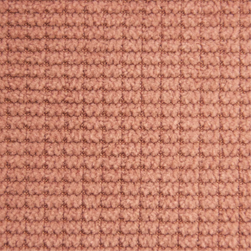 Lit simple avec tête de lit ajustable et rose, tissu en lin brossé, 12 supports, moderne, rembourrage en mousse, 78 po de profondeur, 41 po de hauteur
