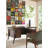 Studio Designs Solid Wood Writing Desk with Built-In Electrical Outlet