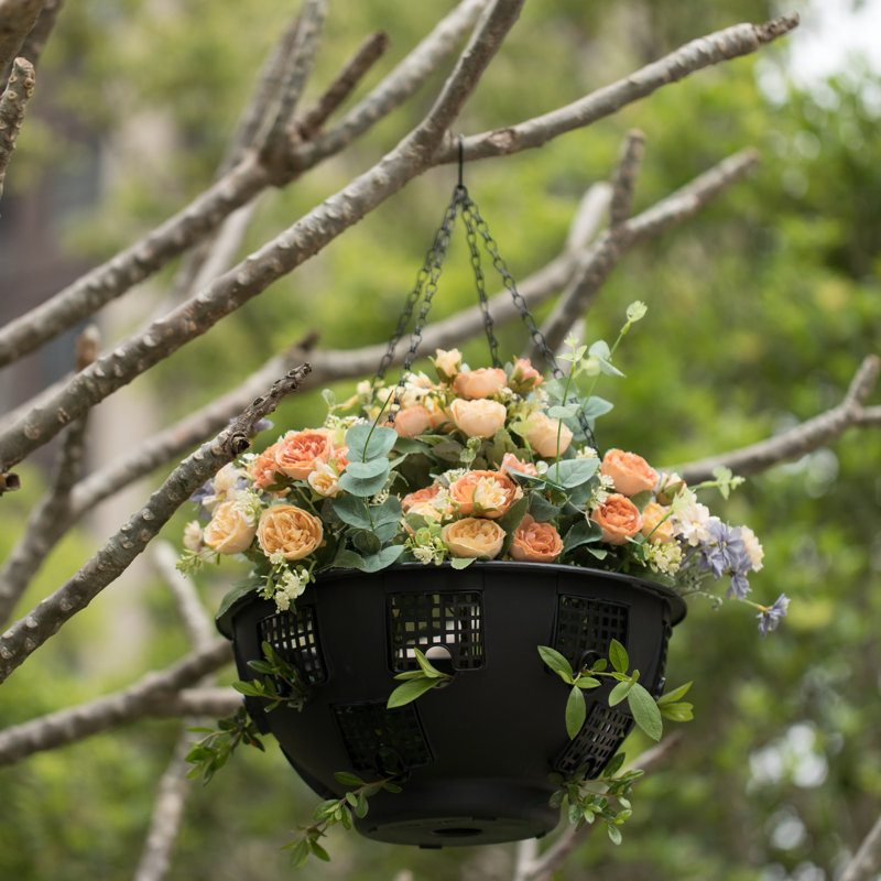 Pot à fleurs en plastique durable et ultime avec paniers suspendus