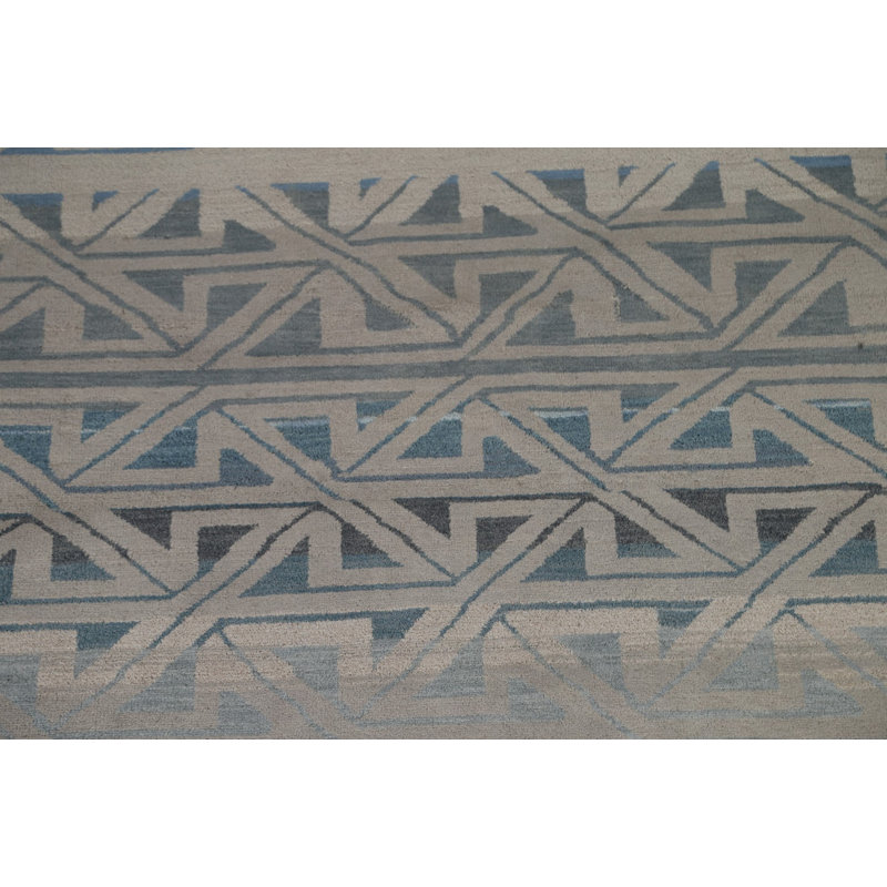 Tapis oriental géométrique 9 pi 11 po x 8 pi 1 po Gabbeh