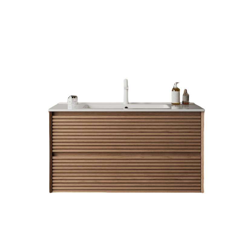 Meuble-lavabo 36 po avec lavabo, Noyer