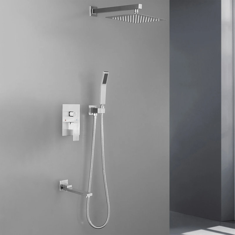 All-In-One Kit with Rough in-Valve, Silver