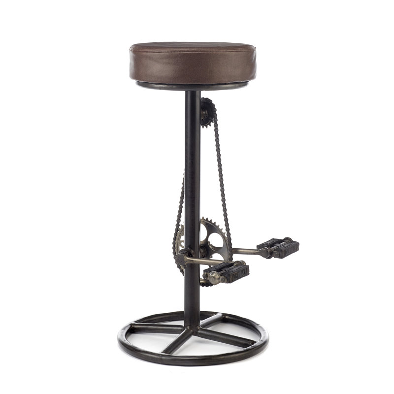 Singh Upholstered Counter Stool with Metal Frame