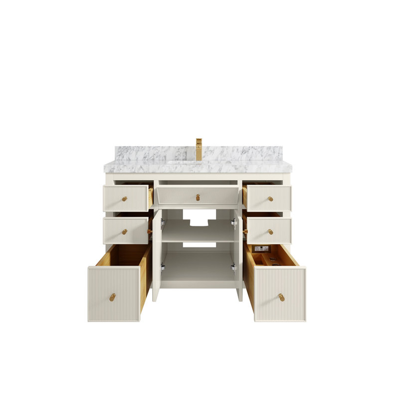Ensemble de meuble-lavabo simple avec plateau Sonoma 48