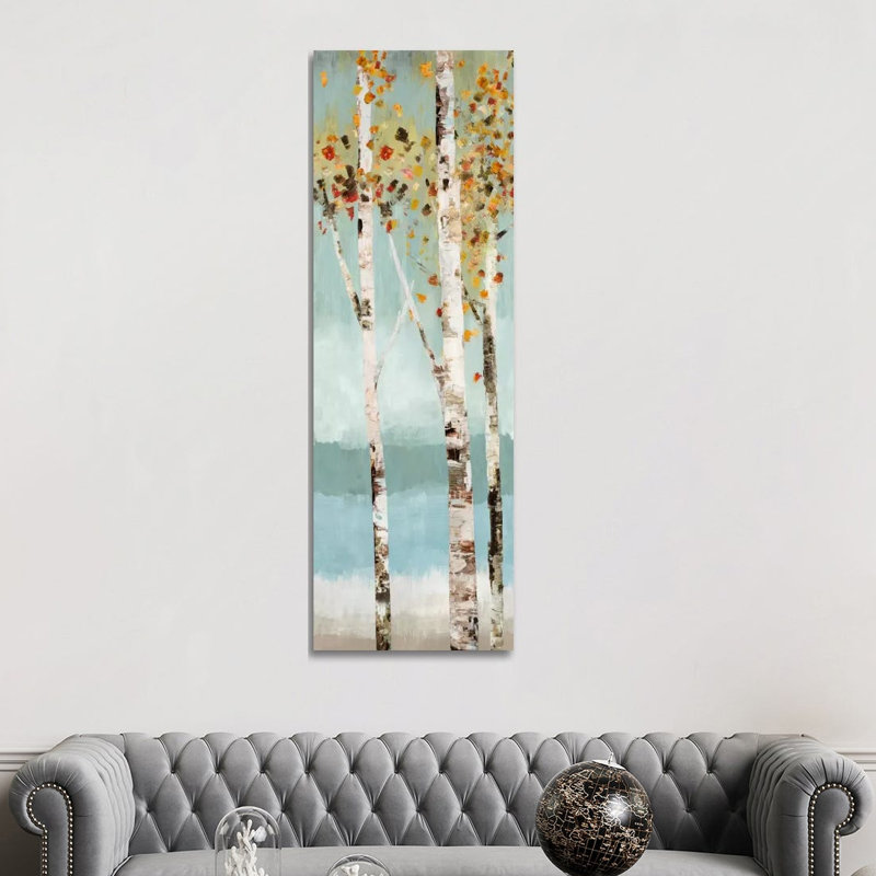 Lookout II by Allison Pearce - Panoramic Painting on Canvas, 30.48 cm H x 91.44 cm W x 3.175 cm D, Wrapped Canvas