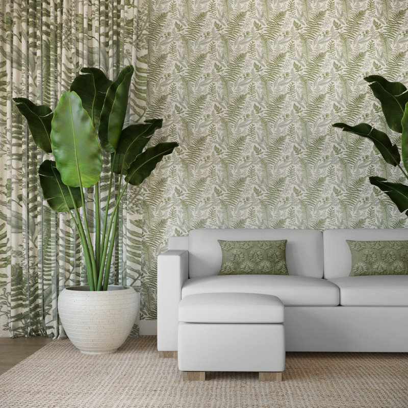 Canapé Mercer, H 33,5 po x l 96 po x P 39 po, Lin Box Weave blanc, Brun foncé