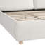 Queen Size Upholstered Platform Bed With Two Removable Pillow Headboard,Boucle Fabric,White