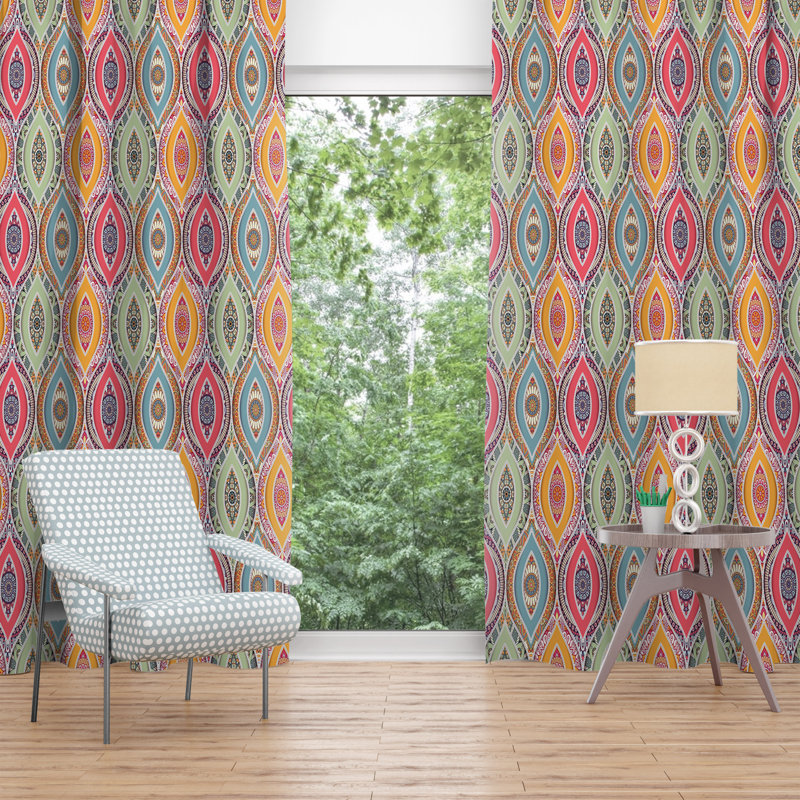 Room Darkening Curtain Pair, 20" W x 82" L