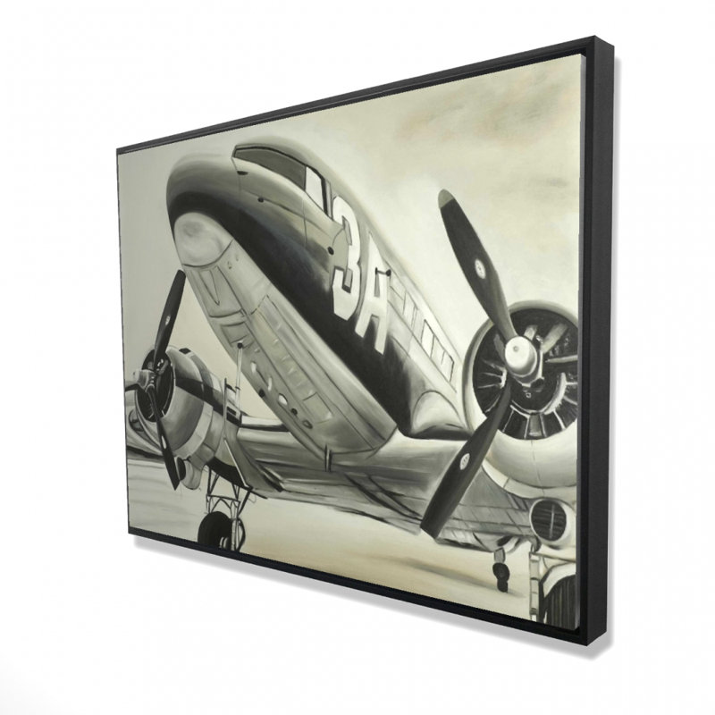 "Rétro avion" sur toile