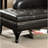 62.4" W Transitional Storage Chaise, Black