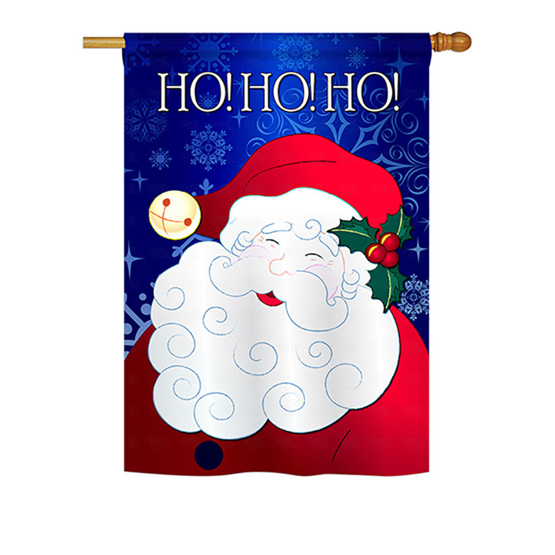 Double Sided 40'' H x 28'' W Polyester Christmas Flag Set