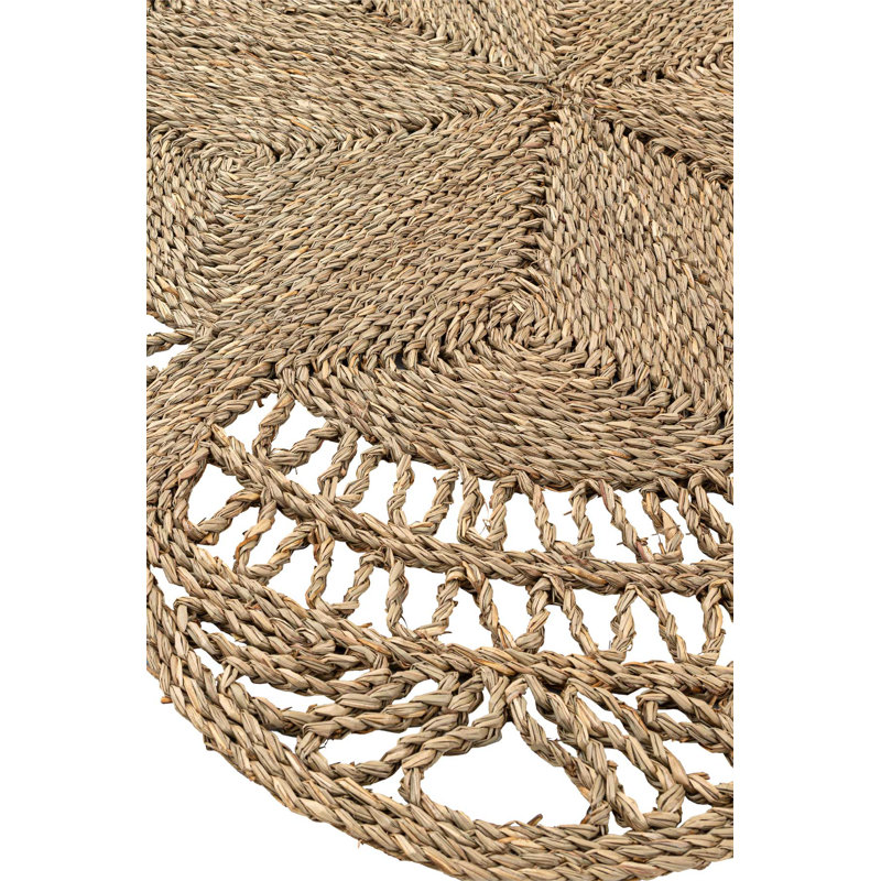 Tapis brun uni en jute / sisal de couleur unie 3 pi 11 po Cambrielle