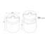 Repose-pieds rond en similicuir Adylee-1541653114