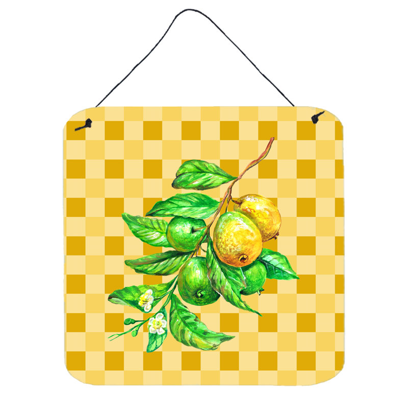 Décoration murale guavas branch on basketweave brillante