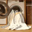Tapis minimaliste de style clan Elmwood Shinobi lavable à la machine - reliure beige-919674252
