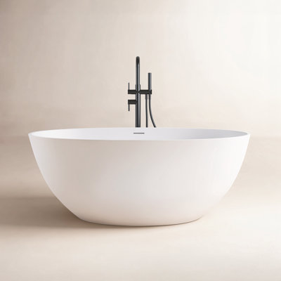 Forma 55" Solid Surface Soaking Bathtub