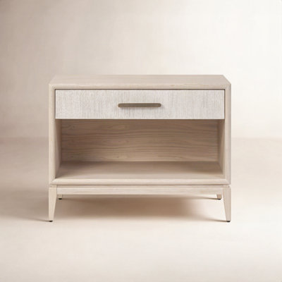 1-Drawer Open Oak Nightstand