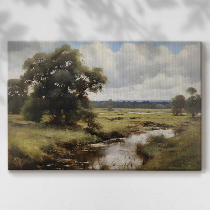 Paysages rétro-DCCCLIV -Galerie enveloppée Cavas, 32 x 48