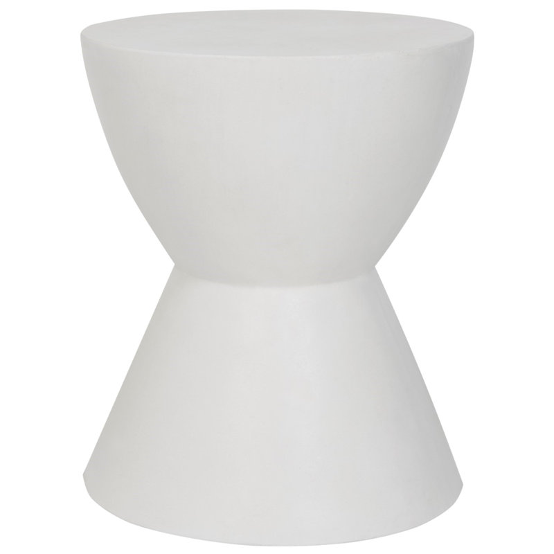 Daima End Table, Ivory