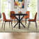 Folmar 4 - Person Dining Table Sets With 39.4'' Round Table & 4 Upholstered Chenille Chairs