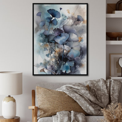 «Blue and Flowers Bouquet interprétation», impressions sur toile