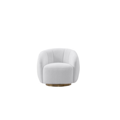Zaivian Upholstered Swivel Barrel Chair