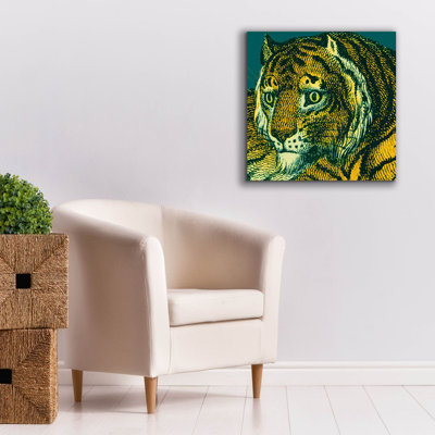 «Jungle Flair 2» par Wild Apple, art épique Graffiti sur toile, 26 po x 26 po