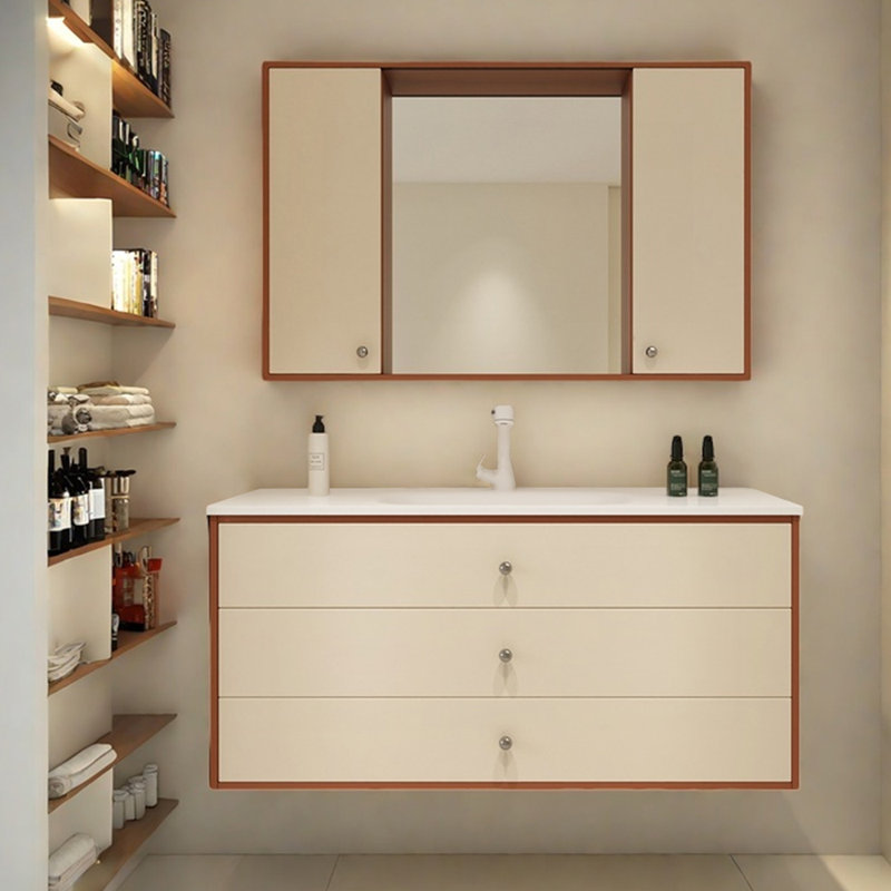 Armoire de salle de bain simple de style français