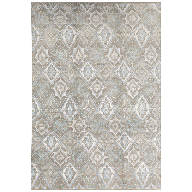 Geometric Area Rug in Beige