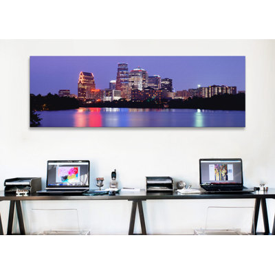Panoramique américain texas, austin, horizon, reproduction de photo sur toile tendue